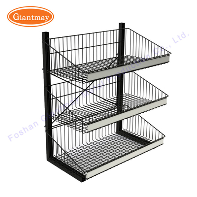Wire Mesh Table top Stand Produk Penghitung Logam Display