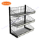 Wire Mesh Table top Stand Produk Penghitung Logam Display