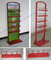 Multi Purpose lima tingkat rak logam Wire Seed Display Stand